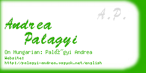 andrea palagyi business card